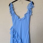 House Of CB  'Ariela' Soft Blue Ruffle Maxi Dress NWOT size XL‎ Photo 12