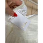 Lulus NWT  Blissful Forever White Tulle Lace Strapless Pleated Maxi Dress Size M Photo 7