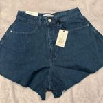 We Wore What  Flare Bell Denim Shorts – Indigo Comfort, Size 26 (NWT) Photo 0
