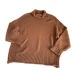 Cezele Boutique Brown Slouchy Loose Fit Knit Drop Shoulder Sweater Size Medium Photo 1