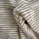 Old Navy Long Sleeve Extreme Crewneck Swing Tee in Cream Olive Stripe Size Small Photo 7