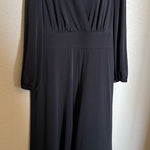 Soft Surroundings  “Penelope” Long Sleeve Flowy Jumpsuit Sz Large in Black NEW Photo 0