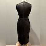 Spanx Faux Leather and Ponte Fabric Luxe Black Sheath Dress New with tag… Photo 11