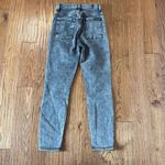 7 For All Mankind black wash high rise seam detail skinny jeans 25 Photo 8