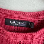 Women's Pink Lauren Ralph Lauren Marmie Sweater Balloon Sleeves 100% Cotton S Photo 7
