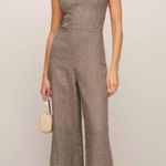 Reformation  checked linen jumpsuit NWT Photo 2