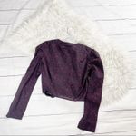 Prairie Underground Sax 100% Cotton Tie Long Sleeve Blouse Size Large Red Photo 4