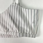 We Wore What NWT  Cami Bra Top Pinstripe Off White Black Size XL NEW Photo 9