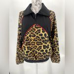 Terez  leopard print‎ quarter zip windbreaker, size small Photo 1