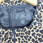 J.Crew Vegas Animal Leopard Print Sheath Dress Knee Length Bi-Stretch Cotton Photo 9