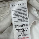 Topshop High Rise Raw Hem Cropped Straight Leg Jeans White Ivory 28 Tall Photo 10