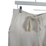 Jenni Kayne White Linen Wide Leg Pants Coastal Beach Lagenlook Womens Large? Photo 1