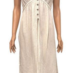 Anthropologie by  M braided button front split hem swim beach cover up SW2 3110 Photo 0