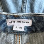 Good American  distress ripped jeans 8 inch shorts size 26/2 NWT Photo 2