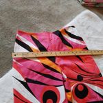 Evelyn Abstract Funky Fun NWOT Pants Size 8 Pink Retro White Black Zipper Side Photo 2