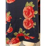 Runway Ready Couture Cowl Neck Long Sleeve Knit Floral Photo 1