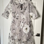Amazon NWT Floral Sheer Midi Dress with 3/4 Sleeves Photo 0