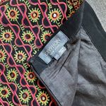 GRYPHON New York Black Floral Neon Silk Mini Skirt Pink Size XS Photo 5