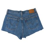 Levi's  Premium 501 Jean Shorts Distressed Denim Cutoffs Women's 28 Rigid‎ Button Photo 1