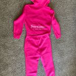 Juicy Couture Vixen Pink Thick Velour Tracksuit Set Zip Hoodie & Joggers NWT M Photo 13