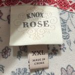 Knox Rose Womens Kimono XXL Cream Floral Paisley Boho Border Festival Hippie Photo 5