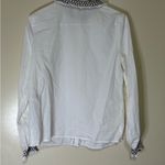 Sézane Sezane Ivory Button Down Shirt with Dark Trim Photo 1