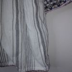 Hannah L Boho Checks Stripes Cotton Top Black Size L Photo 9