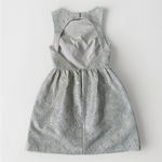 The Letter Anthropology Womens Fit Flare Dress Gold 20% Metallic sleeveless XS‎ Photo 1
