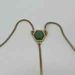 Park Lane  NWOT gold and green beaded drop long necklace Photo 5