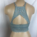 PINK - Victoria's Secret VS Pink Full Lace Gray Contour Underwire High Neck Bralette Bra Top XS Photo 1