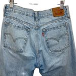 Levi Strauss & CO. Levi‎ Strauss & Co. Womens Cotton Button Fly Distressed Jeans Light Blue Size 29 Photo 3
