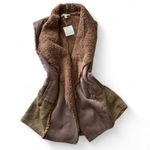 Hem & Thread  Faux Suede/Sherpa Open Front Vest Photo 2