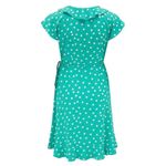 Pour Moi NWT Polka Dot Frill Flounced Ruffle Trim Textured Wrap Beach Dress 12 Photo 2