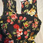 Women’s Small Floral Romper | Anthropologie Ambiance | Stylish & Fun Black Photo 3
