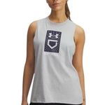 Under Armour NWT! UA Softball Plate Tank in Light Heather Gray - Size Medium Photo 0
