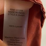 Soft Surroundings  button front shirt burnt Orange lyocell Medium Photo 7