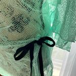 Lace And Satin Romper Teddy Lingerie Green Size 3X Photo 1