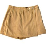 Lulus Lulu’s Keeping Things Casual Camel Faux Wrap Skort Size Large Shorts Skirt Photo 5