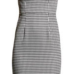 Black Halo NWT Jackie O in Black White Classic Chic Houndstooth Sheath Dress 4 Photo 0