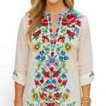 Johnny Was heavily embroidered Gala tunic NWT extremely RARE Photo 0