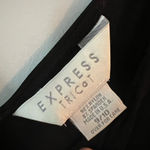 EXPRESS Vintage Tricot Black Maxi Dress V-Neck Sleeveless Y2K 90s Capsule Photo 1