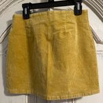 Sky And Sparrow Musturd Yellow Coruroy Mini Skirt Photo 1