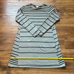 J.Jill Women’s A Line Sweatshirt Dress Striped Knee Length Size Small Photo 6
