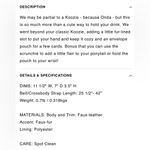 BEIS  Black Travel Drink Faux Fur Koozie Sling‎ Bag Wallet Strap Accessory NWT Photo 6