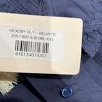 NWT Doen Blue Ruffle Collar Hickory Long Sleeve Blouse Top Atlantic Blue Size XXS Photo 8