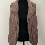 Catos Brown Puckered Puffer Vest Photo 0