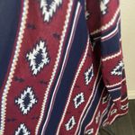 Wrangler  Women's Southwestern Cardigan - Red and Blue Photo 1
