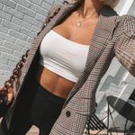 Princess Polly Plaid Blazer Photo 0