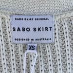 Sabo Skirt  Women's Elle Knit Dress White Size XS. NEW Photo 7