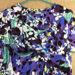 Peter Pilotto Floral Dress Very Stretchy Comfy Purple Lavender Blue White Large Photo 3